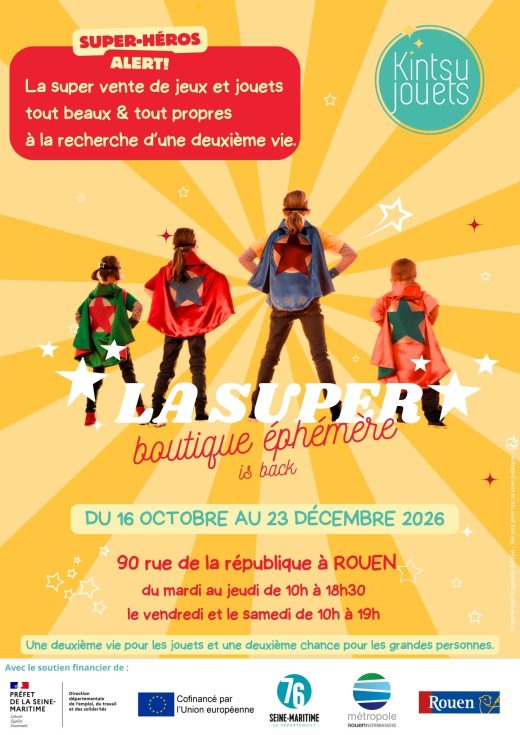 Affiche boutique éphémère 2026