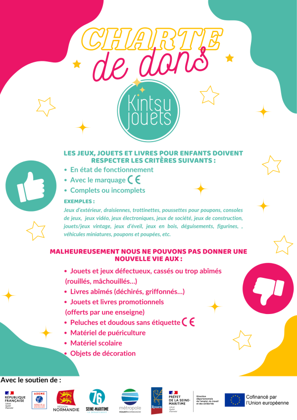 La charte de dons
